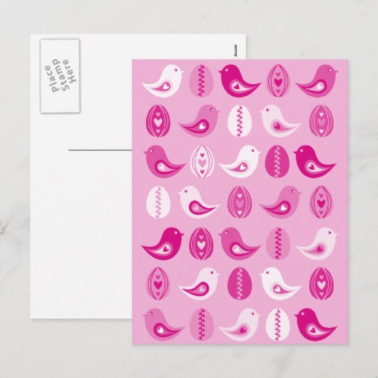 paaskaars roze Briefkaart (Voorkant / Achterkant)