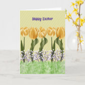 PaasKaart Algemeen met grote gele tulpen Kaart (Gele Bloem)