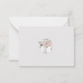 Paaskaart (blauw) notitiekaartje (Achterkant)