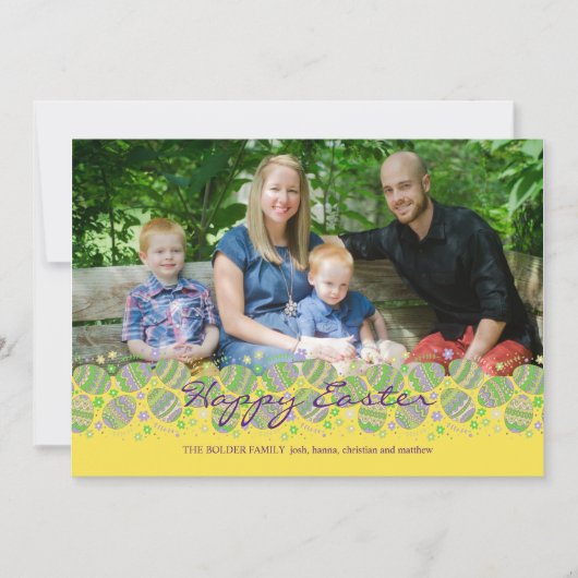 Paaskaart Eggstravaganza Feestdagenkaart (Voorkant)