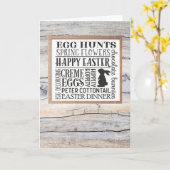 PaasKaart - Eiboardtante Kaart (Gele Bloem)