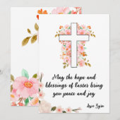 paasKaart - Hoop en zegeningen Aankondiging (Voorkant / Achterkant)