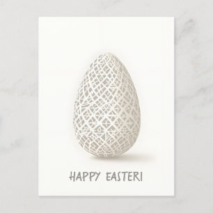 Paaskaart in minimalistische stijl feestdagenkaart