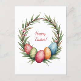 Paaskaart in zachte pastelkleuren briefkaart