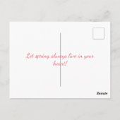 Paaskaart in zachte pastelkleuren briefkaart (Achterkant)