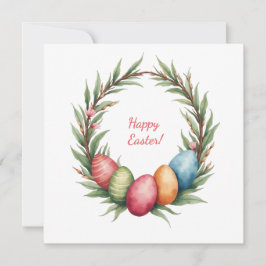 Paaskaart in zachte pastelkleuren feestdagenkaart