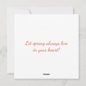 Paaskaart in zachte pastelkleuren feestdagenkaart (Achterkant)