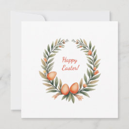 Paaskaart in zachte pastelkleuren feestdagenkaart