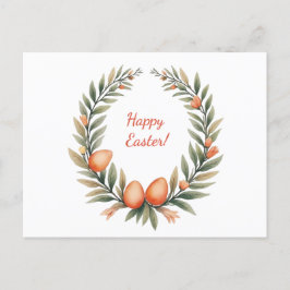 Paaskaart in zachte pastelkleuren feestdagenkaart