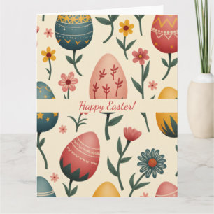 Paaskaart in zachte pastelkleuren kaart