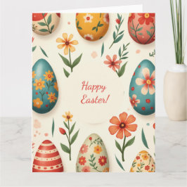 Paaskaart in zachte pastelkleuren kaart
