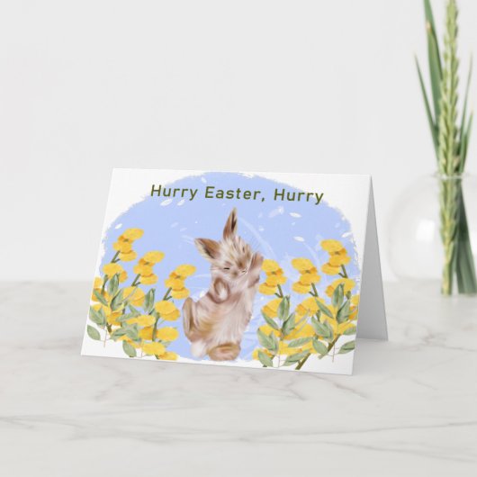 PaasKaart met Bunny voor kinderen Kaart (Voorkant)