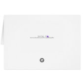 PaasKaart met Butterfly Garden Fantasy (Achterkant Horizontaal)