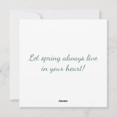 Paaskaart met een afbeelding van een mopshond feestdagenkaart (Achterkant)