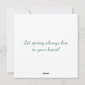 Paaskaart met een afbeelding van een mopshond feestdagenkaart (Achterkant)