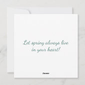 Paaskaart met een afbeelding van een mopshond feestdagenkaart (Achterkant)