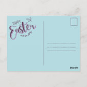 Paaskaart met eierkunst briefkaart (Achterkant)