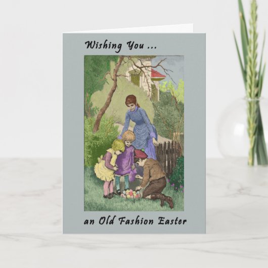 paasKaart met moeder en kind Feestdagen Kaart (Voorkant)