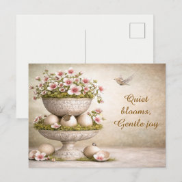 Paaskaart Minimaal Bloemendesign Lente Briefkaart