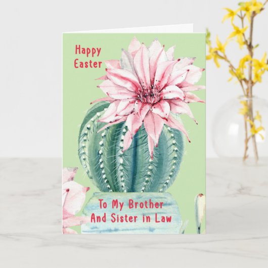 PaasKaart voor broer en zuster in de wet Kaart (Gele Bloem)