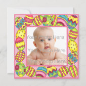 Paaskaart voor eitjes feestdagenkaart (Voorkant)