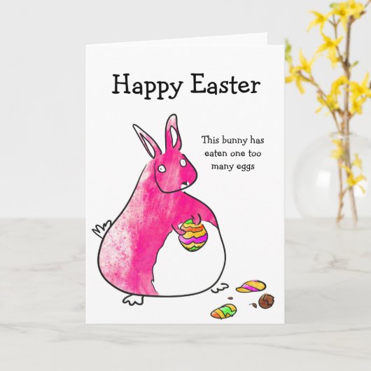 Paaskaart voor inktbundel kaart (Gele Bloem)