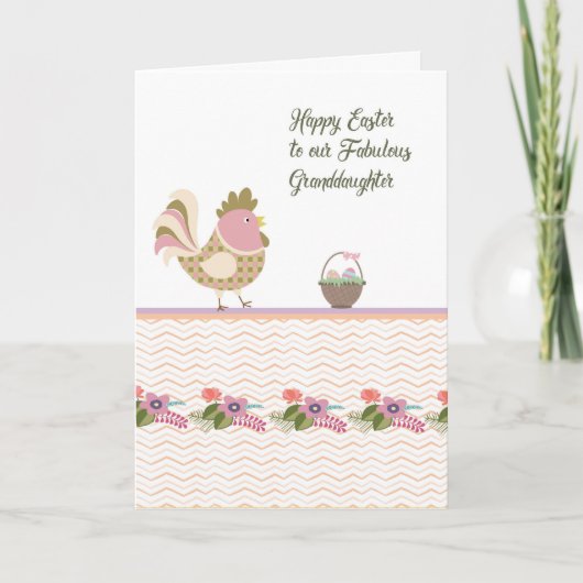 PaasKaart voor kleindochter Feestdagen Kaart (Voorkant)