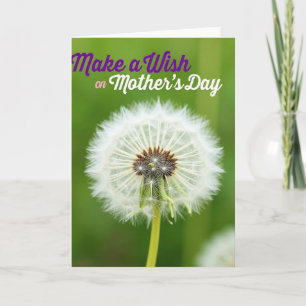 Paaskaart voor Moederdag met Paardenbloem Kaart