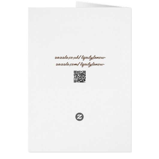 PaasKaart - Whimsical Hare (Achterkant)