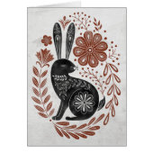 PaasKaart - Whimsical Hare (Voorkant)