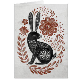 PaasKaart - Whimsical Hare