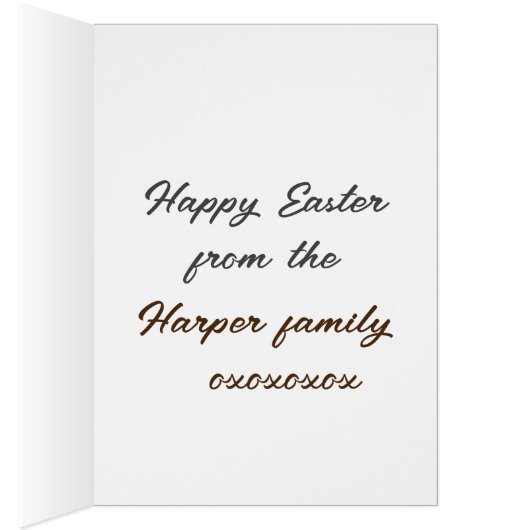 PaasKaart - Whimsical Hare (Binnen (Rechts))