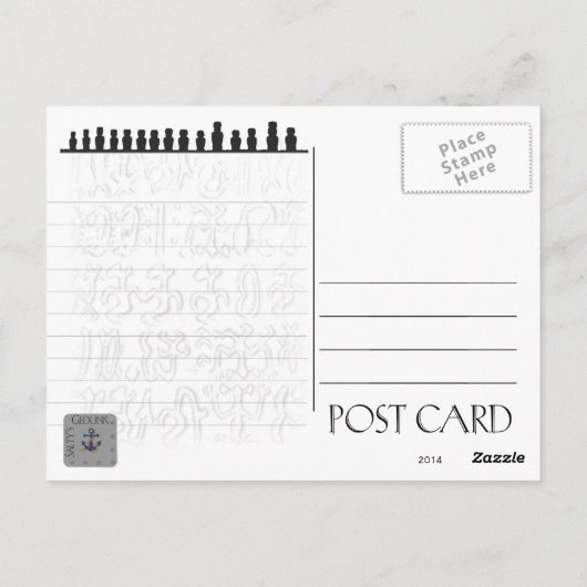 Paaskaarten Briefkaart (Achterkant)