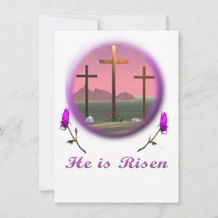 Paaskaarten Christus is Risen Feestdagenkaart