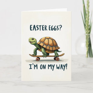 Paaskaarten met 'Easter Eggs Im On My Way' Kaart