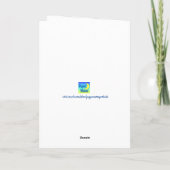 Paaskaarten met gekleurde eieren kaart (Achterkant)