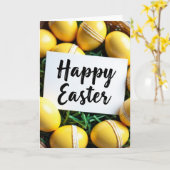Paaskaarten met Gele Eieren Kaart (Gele Bloem)