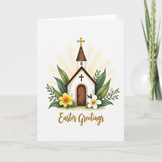 Paaskaarten met kapel kaart (Voorkant)