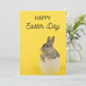 Paaskaarten - Paashaas en Kuiken Feestdagenkaart (Staand voorkant)