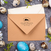 Paaskaartstap | Adres konijnstempel Rubberstempel