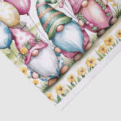 Paaskabouters in Waterverf Happy Birthday Tissuepapier (Detail)