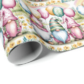 Paaskabouters in Waterverf verjaardagsfeest Cadeaupapier (Rol Hoek)