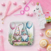 Paaskabouters in Waterverf verjaardagsfeest Papieren Bordje (Feest)