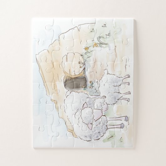 Paaskalk Lege tombe Legpuzzel (Verticaal)