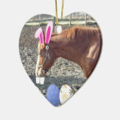 Paaskastanjepaard Keramisch Ornament (Links)