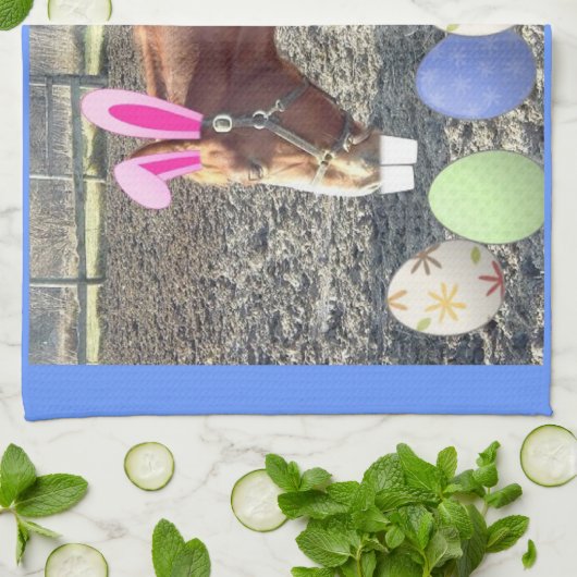 Paaskastanjepaard Theedoek (Gevouwen)