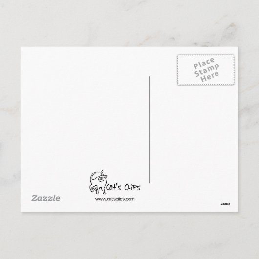 Paaskat in het Daffodils Briefkaart (Achterkant)