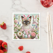 Paaskat met eieren servet (Insitu)