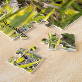 Paaskatoenstaart konijn in gras legpuzzel (Zijkant)