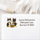 Paaskatten Paasmand Baby Chicks Etiket (Insitu)